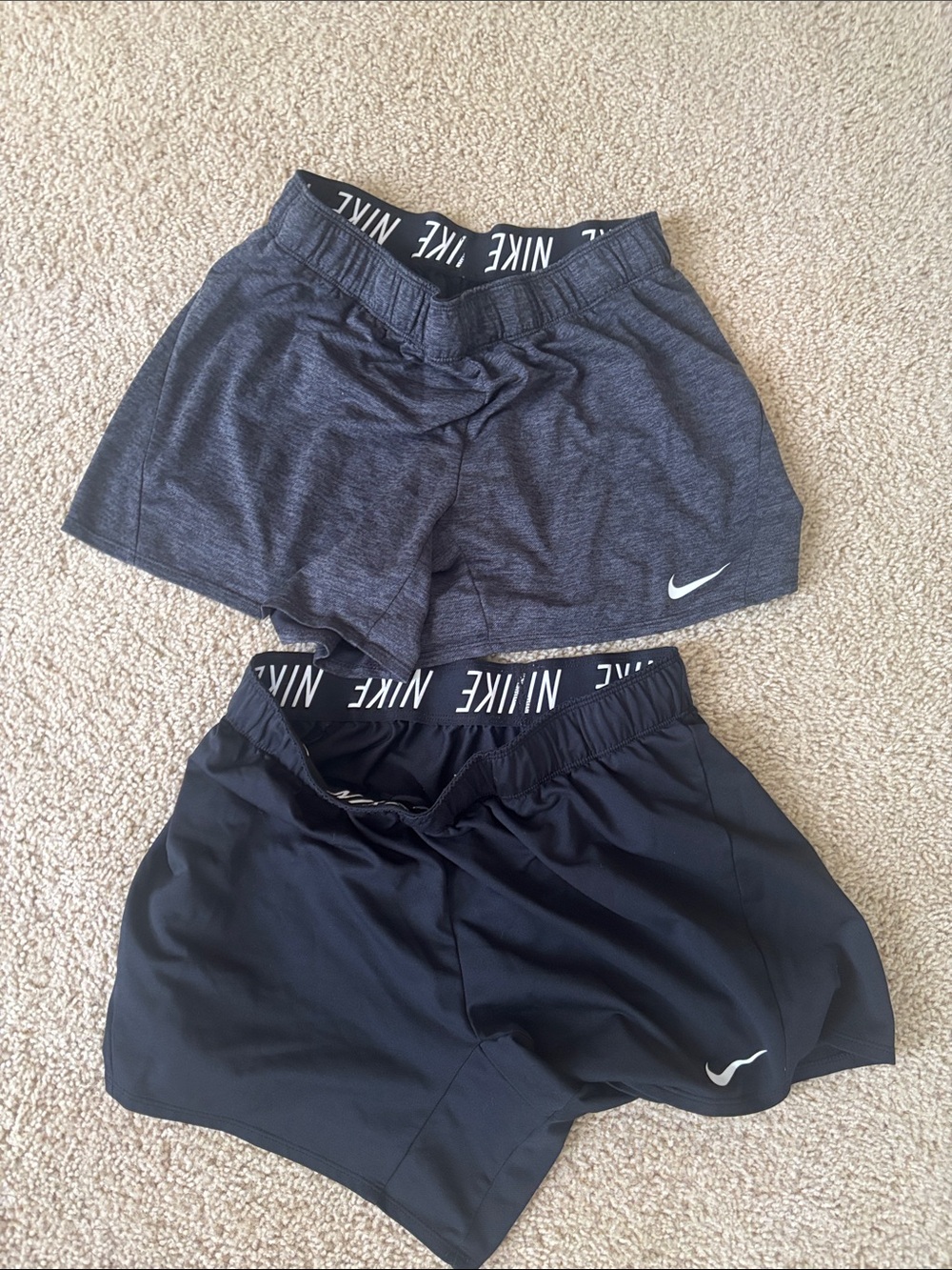 Nike Women’s Athletic Shorts Duo - Black and Charcoal